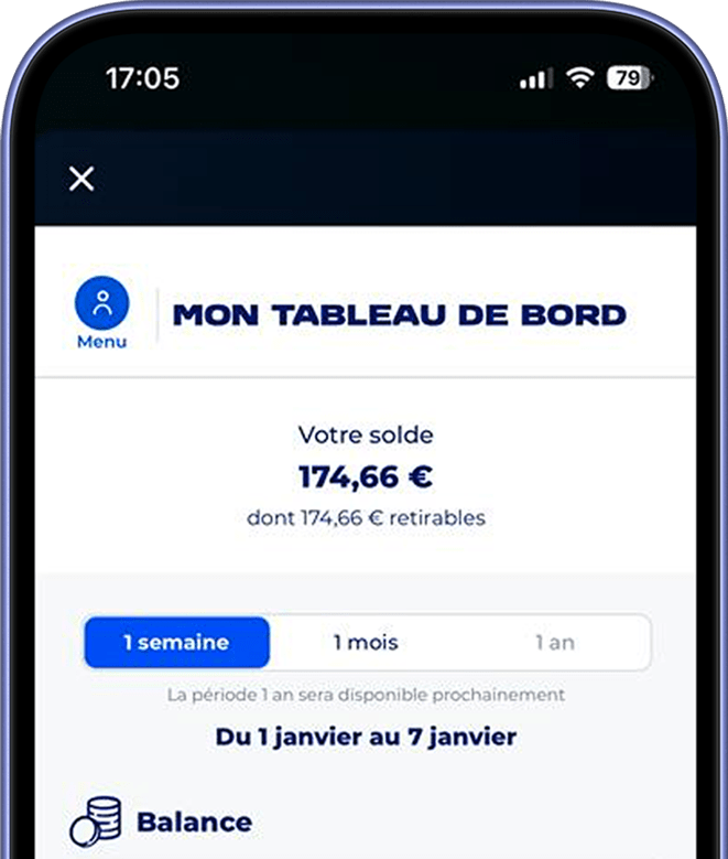 Tableau de bord de jeu